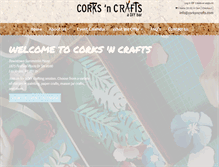 Tablet Screenshot of corksncrafts.com